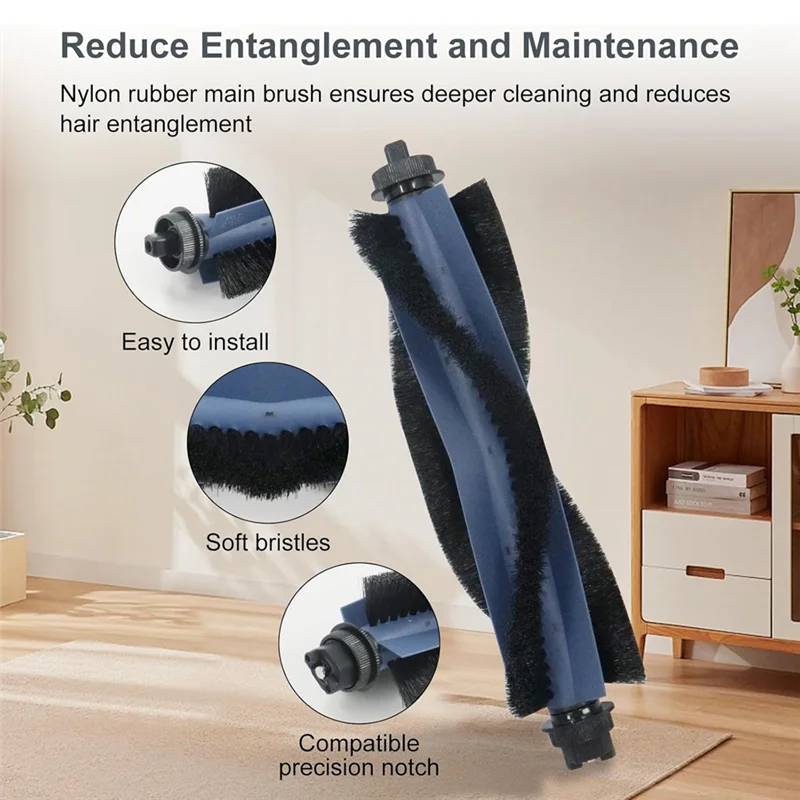 AC39-Accessory For Eufy Omni C20 Robot Vacuum Replacement Parts-Main Brush, Side Brush, Hepa Filter, Mop Cloth, Dust Bag