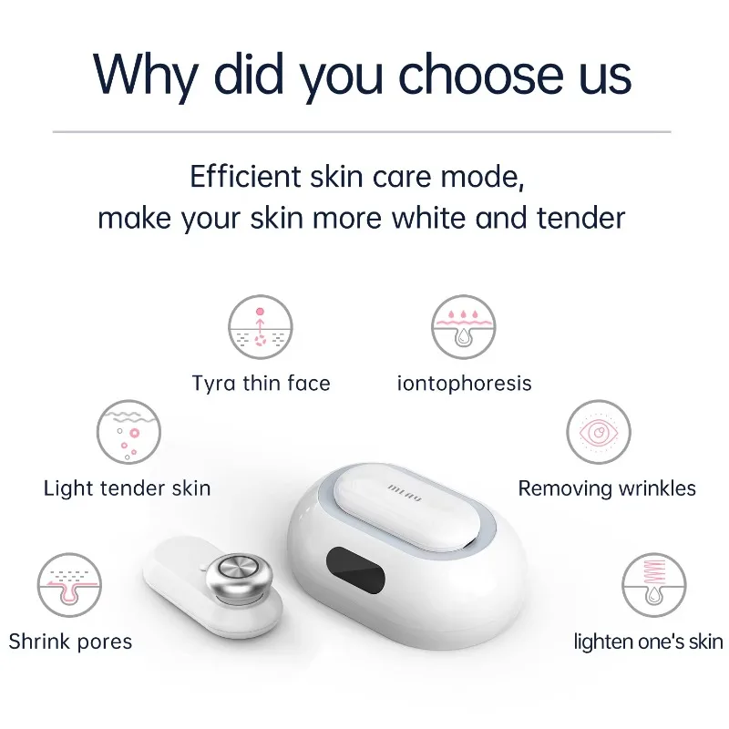 Strumento portatile di bellezza RF Lifting del viso Rafforzamento della pelle Dispositivo portatile ricaricabile per macchina RF antietà per la casa