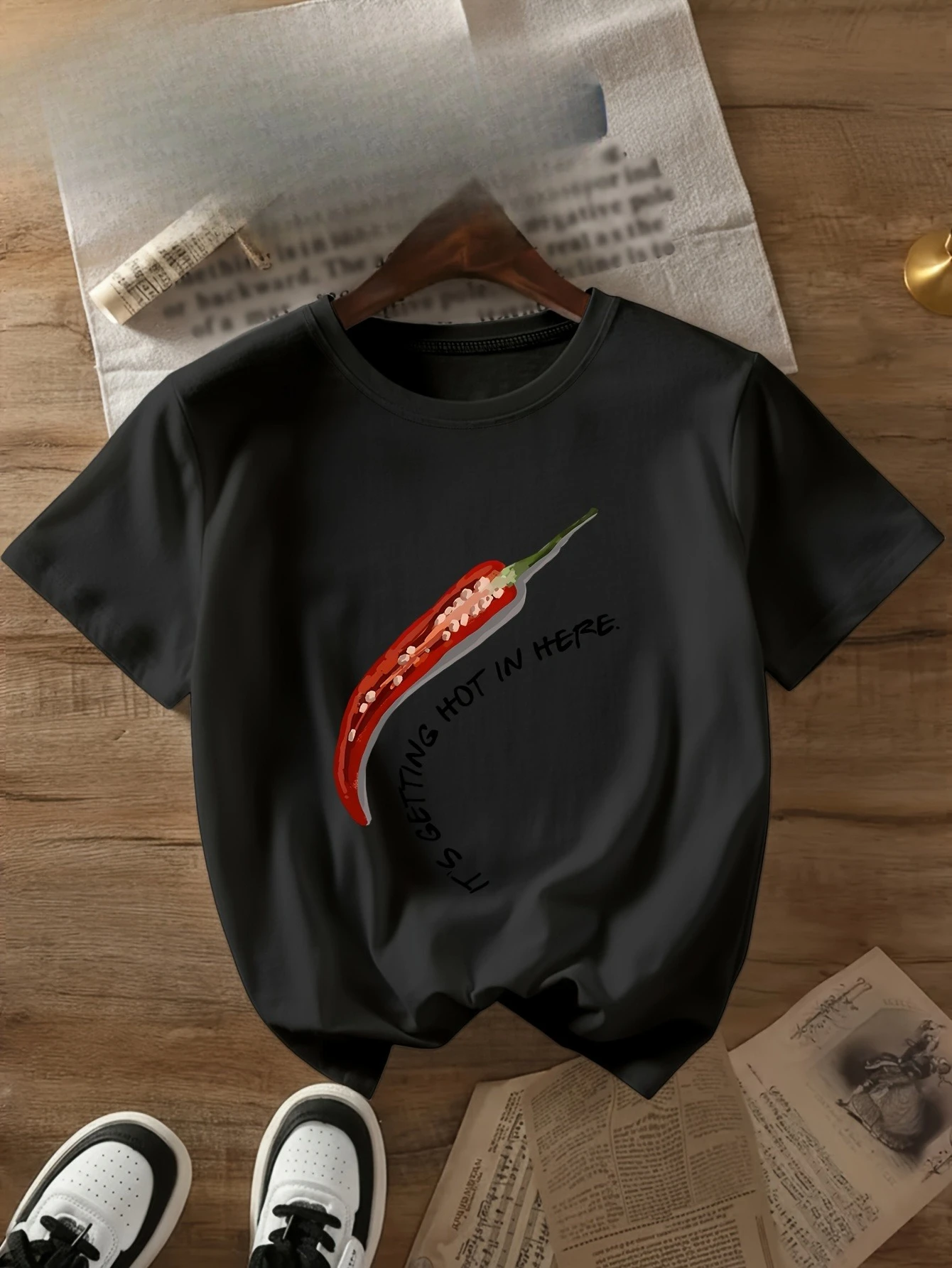 Red Chili Pepper with Slogan 