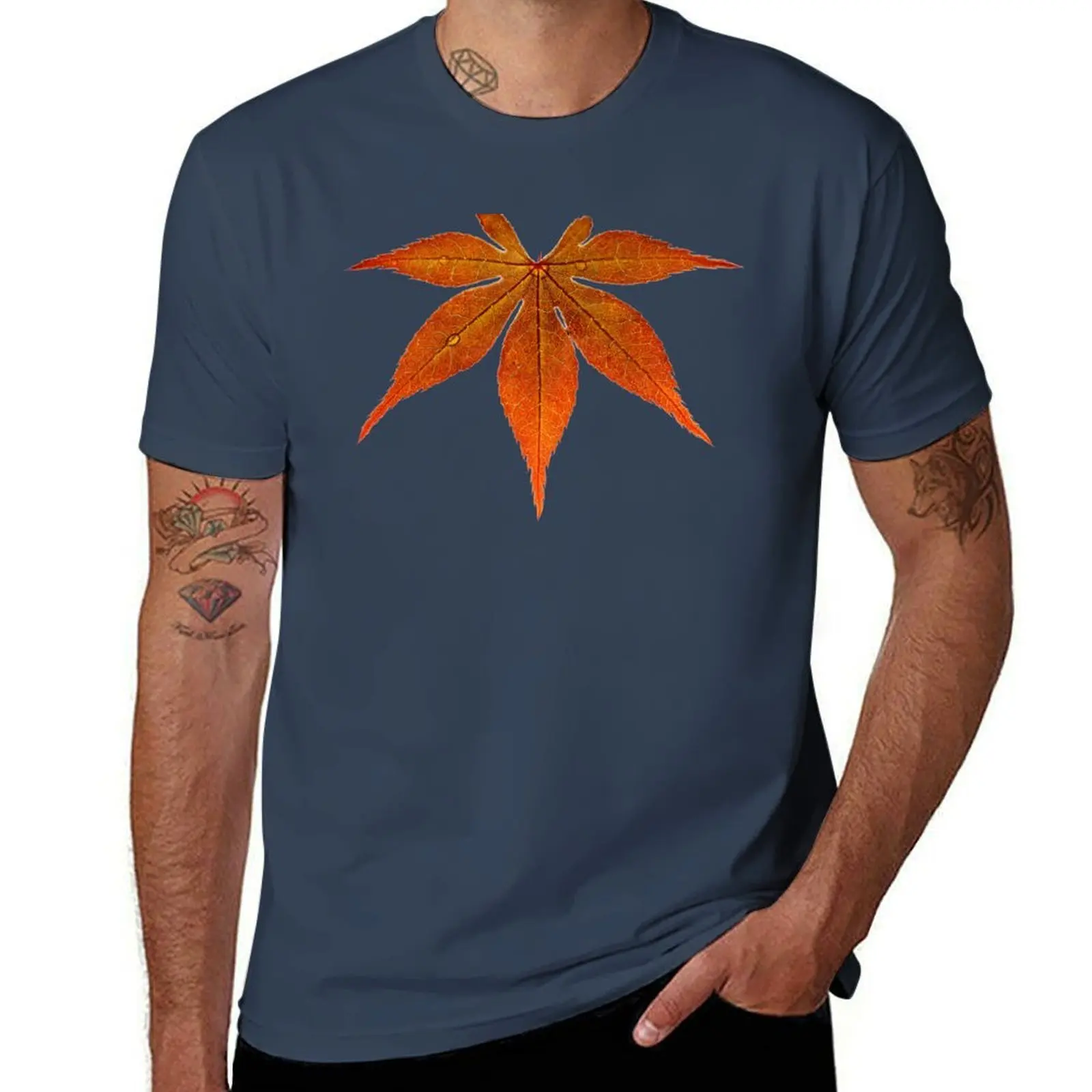 Leaf Maple T-Shirt Daily Work Short Sleeve Top