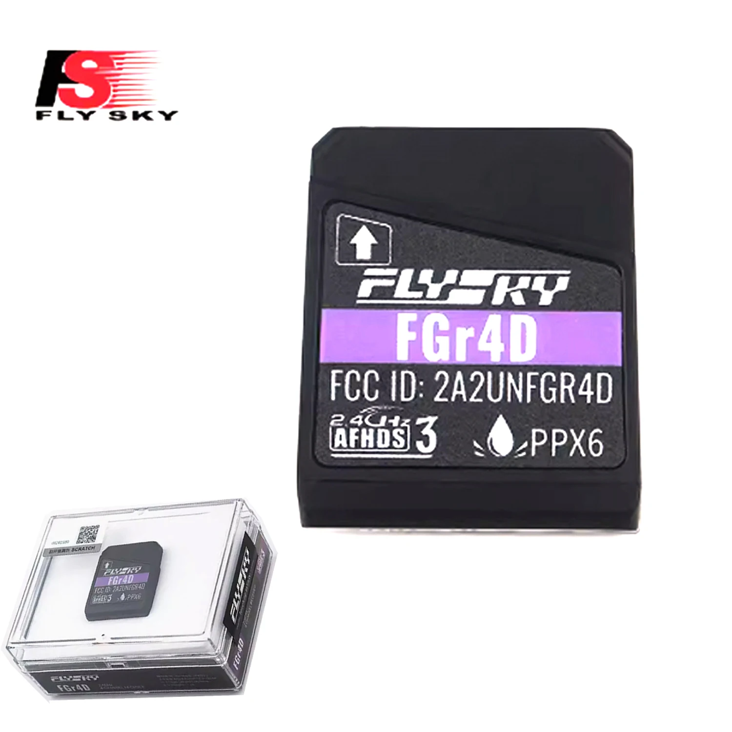 Flysky FGr4D Receiver Built-in Dual-Antenna PWM/PPM/i-BUS2/S.BUS/i-BUS Output Receiver for All AFHDS 3 Transmitter