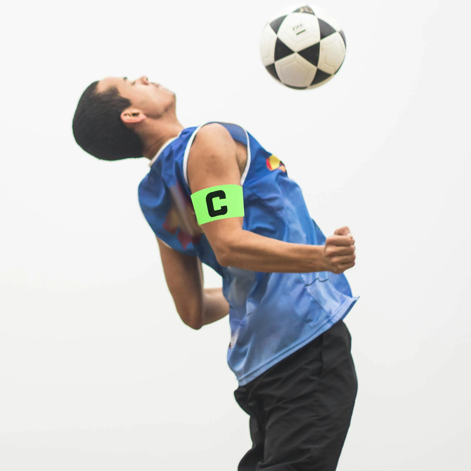 

6Pcs Outdoor Captain Armband Bright Color Design Durable and Reusable for Football Soccer Basketball Team Leaders