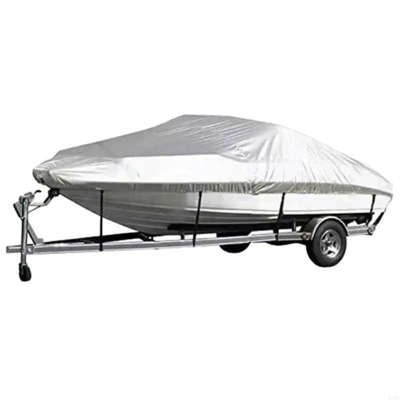 M76E Robuste Yachtabdeckung aus 210D Polyester mit V-Muster, geeignet für 11 12 13FT Boote – Detail 4