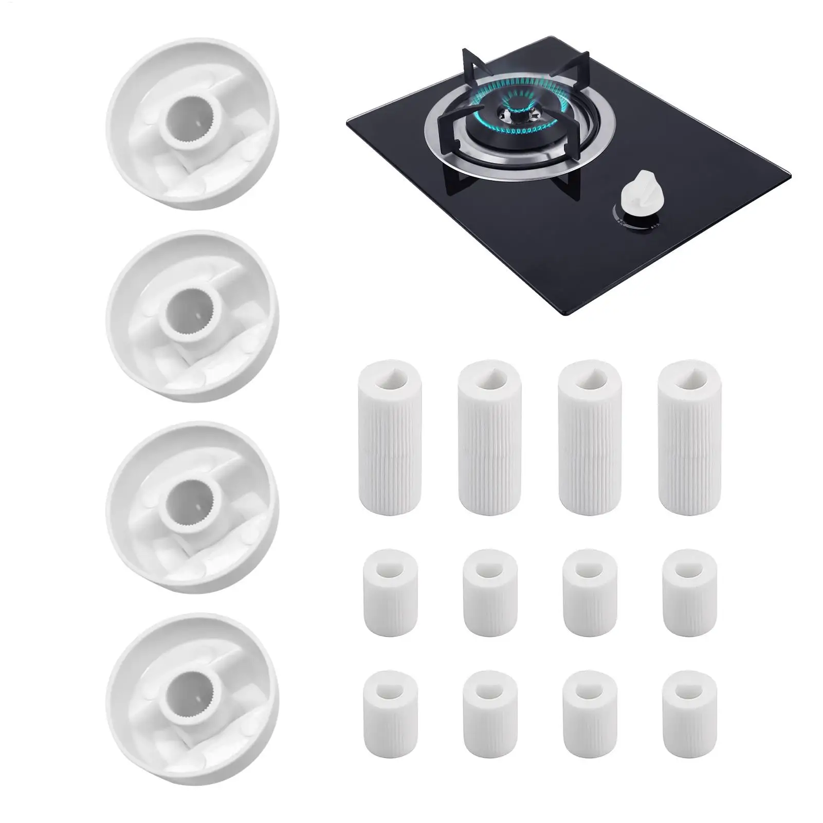 Stove Top Control Knobs Universal Thermostat Stove Button Benchtop Burner Oven Knobs Accessories For Home Kitchen Cookers