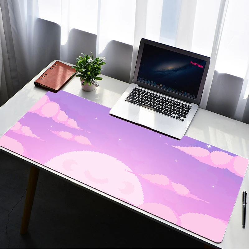 

Moon Landscape Table Mats Personalized Fabric Mouse Pad Office Carpet Desk Pad Mouse Mat Big Mousepad Rubber Mat for Computer