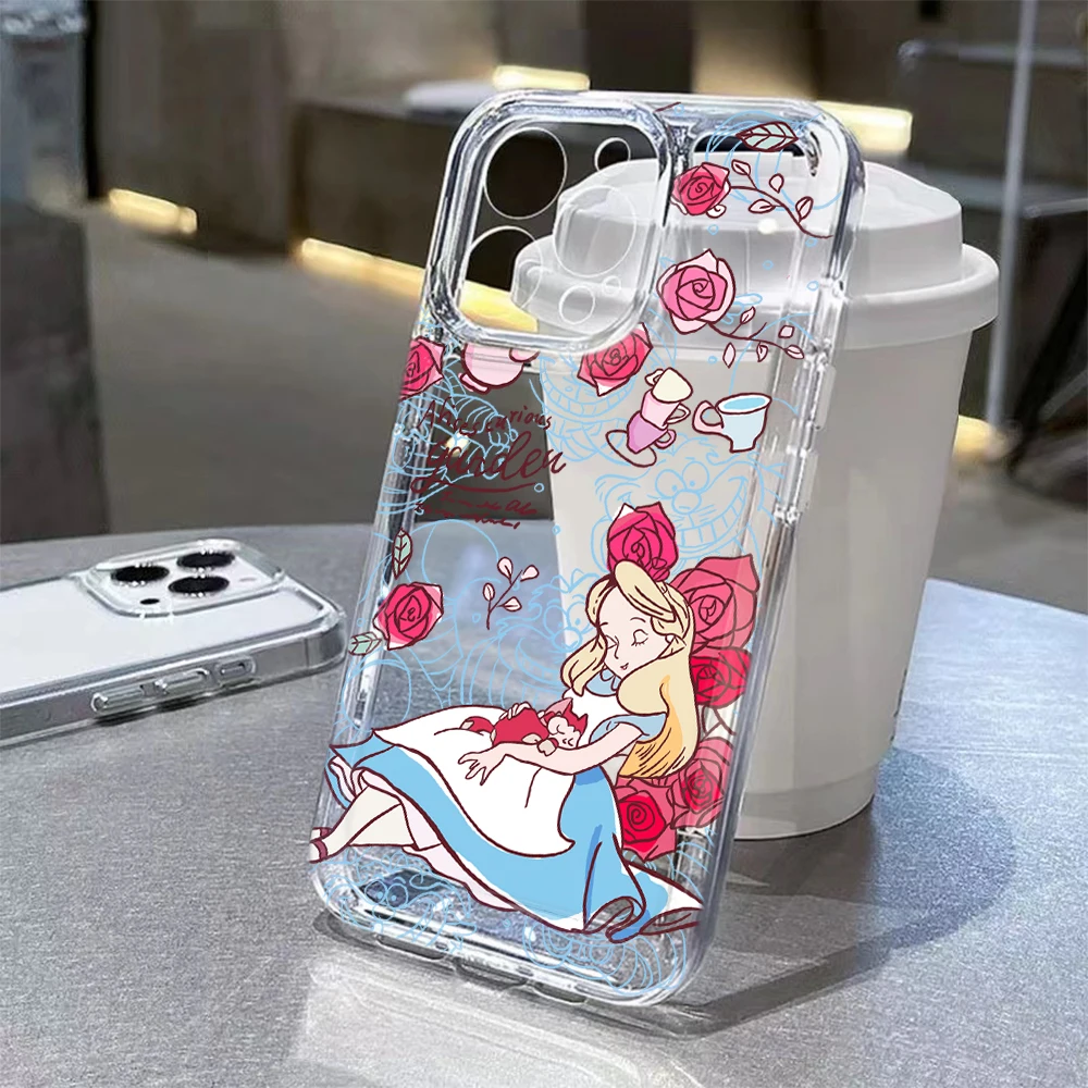 

Lovely Sleeping Girl Alice Phone Case For Samsung Galaxy S26 S25 S24 S23 S22 S21 S20 FE Edge Plus Ultra Lite 5G Clear Back Cover