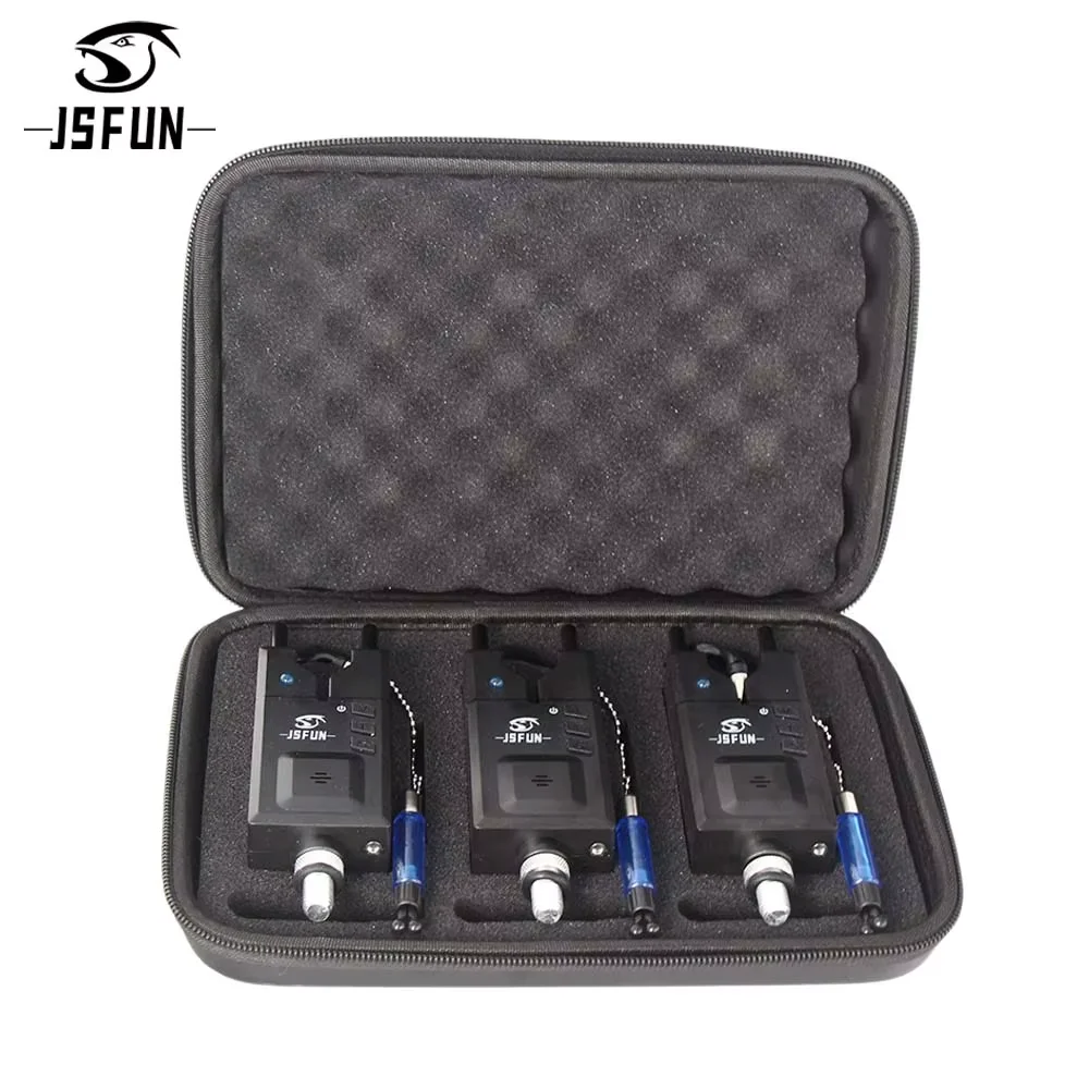 

JSFUN 3+3 Wireless Digital Phishing Alarm Fishing Bite Alarm Set Fishing Receiver Sound Alarm Kit