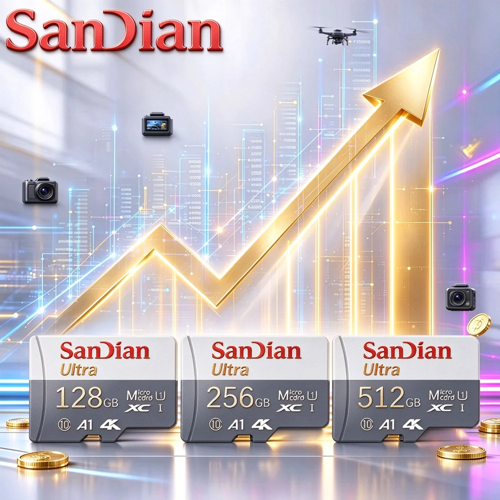 Micro SD Card  256GB 64GB 32GB High Speed Memory Card for Camera Drone Phone 512GB 128GB TF Card High Speed for Security Tablet
