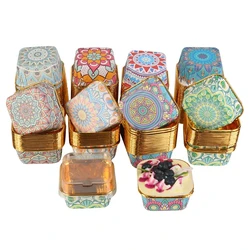50PCS Square Baking Molds Bohemian style Cupcake Cups Disposable Muffin Cake Liner Kitchen Baking Cake Moulds Home Baking Tools