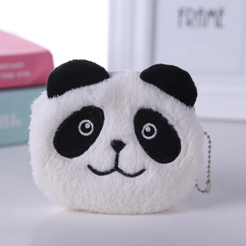 Cartoon niedlichen Panda Kaninchen Tiere Plüsch Münz geldbörse Kawaii tragbare Plüsch Brieftasche Tasche Kopfhörer Aufbewahrung tasche Kinder Mädchen Geschenke