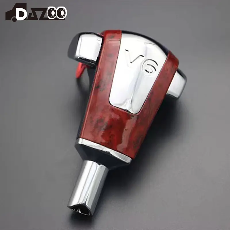 Car Cherry Wood & Chrome Automatic Gear Shift Knob Shifting Handball For VW Passat B5 1.8T 1999-2004 3BD713139