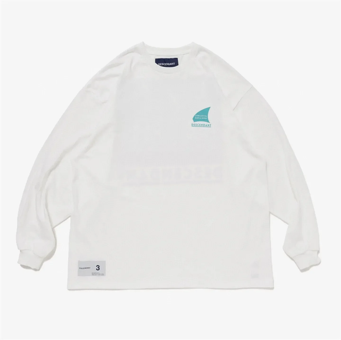 Hidden Pier Sailboat Print Long Sleeve T-Shirt DCDT