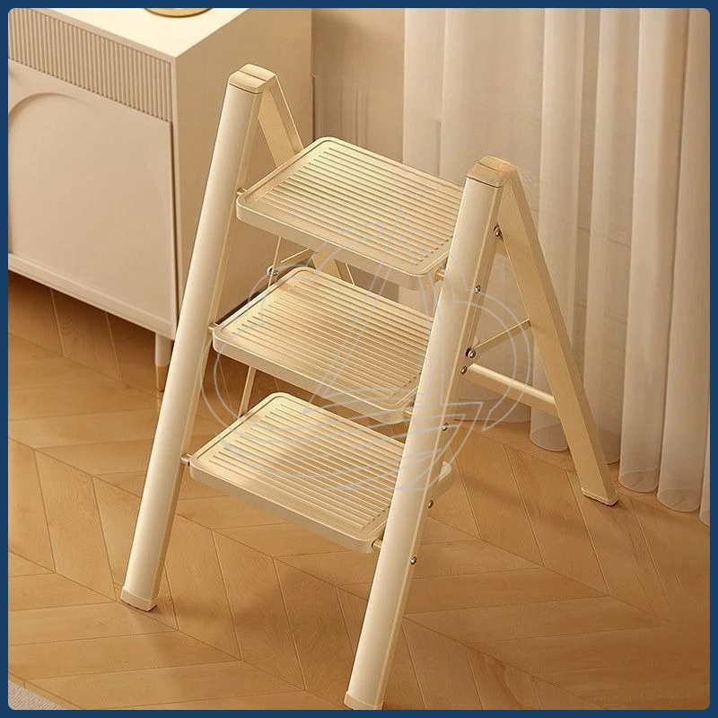 Household Thickened Folding Herringbone Ladder Stable Scaffolding Safety Ladder No Installation Needed