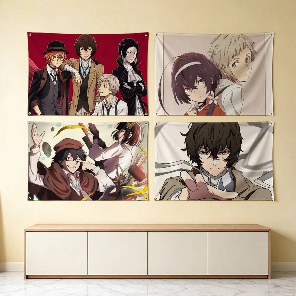 Bungo S-Stray D-Dogs Anime  Flag Suitable For Party Club Outdoor Interior Wall Decoration Banner Fans Gift
