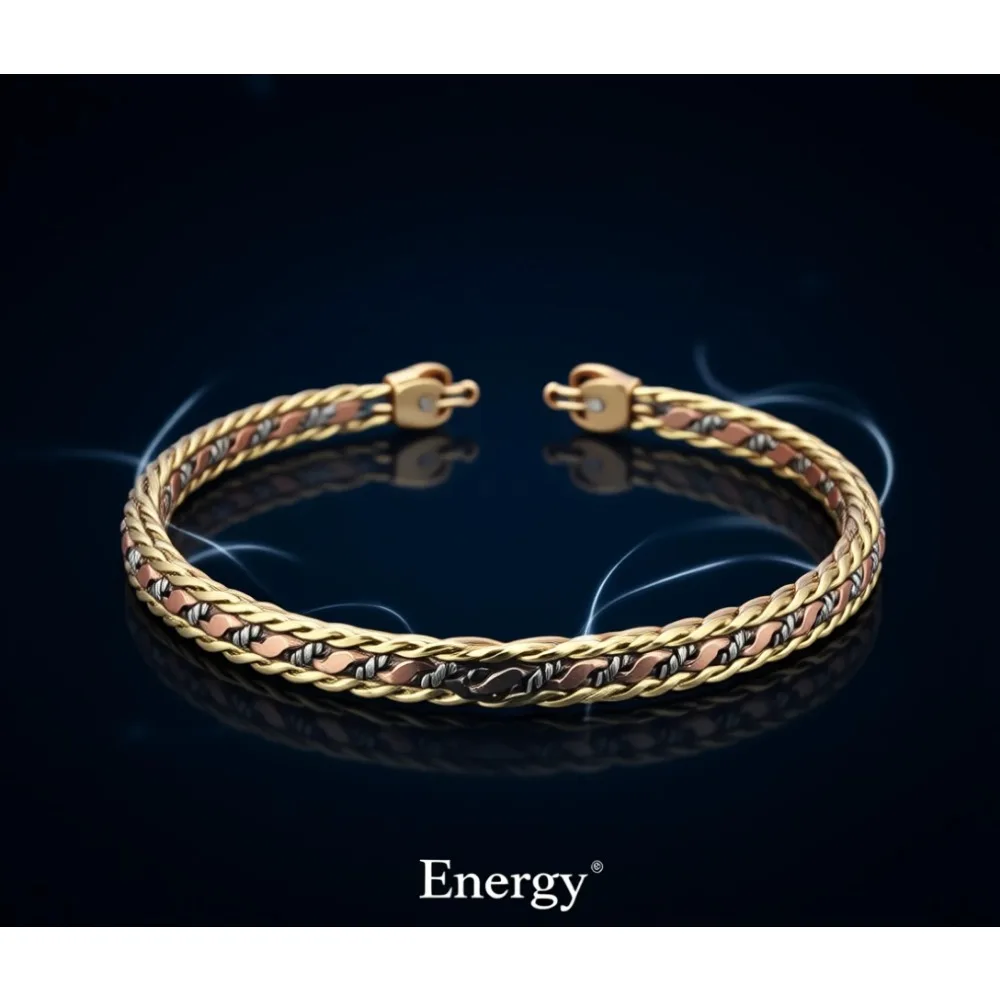 

Набор медных магнитных браслетов ручной работы, терапевтические украшения, подарочная коробка