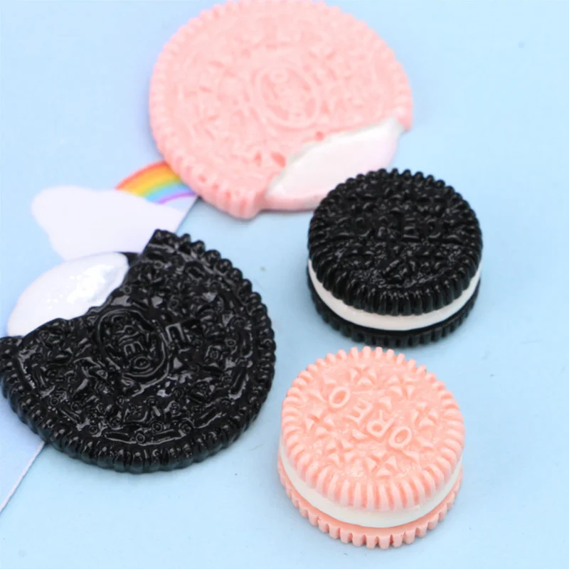 10pcs Cartoon Biscuit Resin Nail Charm Jewelry Nail Art Decoration Sushi Bread Acrylic DIY Nail Gifts Accessories