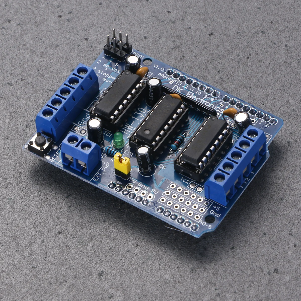 

L293D Motor Driver Expansion Board 6.8X5.5X2Cm Metal Pcb 5V Servo Shield For Mega Duemilanove Stepper Dc Motors 3D