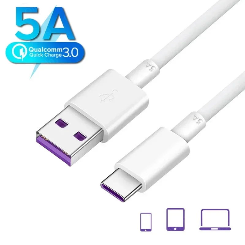 

5A 1m 2m Type-C Micro USB Cable Data Sync Fast Charging Wire For S7 Xiaomi Note Tablet For Android Phone Charger Cables