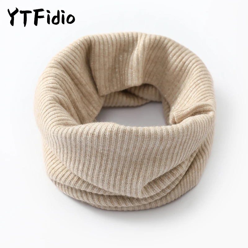 YTFidio 100% Wool Neck Brace Women Winter Soft Warm Wool Hedging Bib Pullover Coldproof Thicken Elastic Wool Knit Warm ﻿162