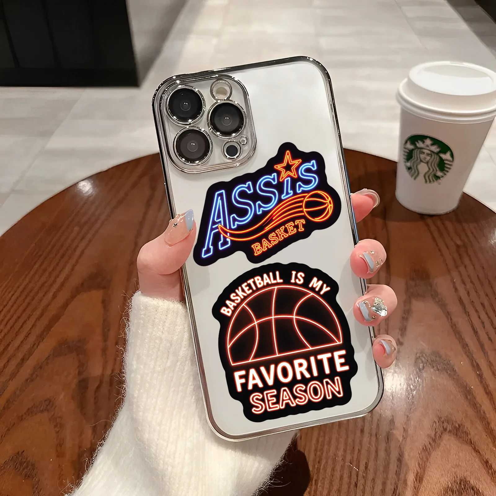 10/30/50PCS Cartoon Neon Motivation Basketball Sport Aufkleber DIY Dekoration Wasserdichte Skateboard Notebook Graffiti Spielzeug