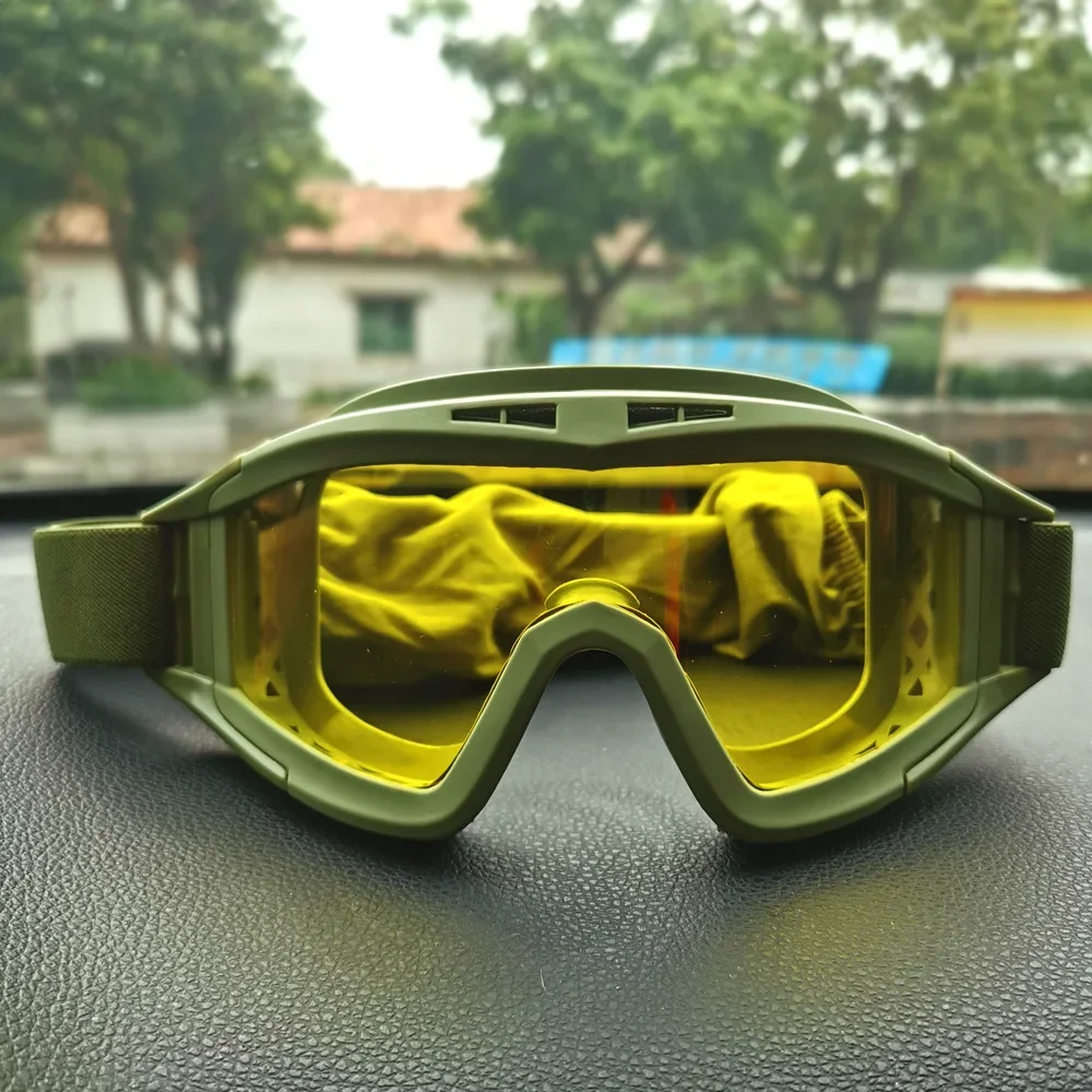 Outdoor Tactical Glasses Desert Locust Military Fan Goggles Dustproof Shooting Motorcycle CS Anti Impact Sports Glasses