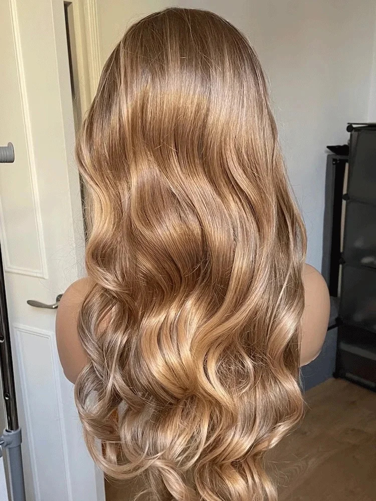 Honing Karamel Blonde Synthetische Pruik Mix Bruin Blonde Kant Voorpruik Hoge Dichtheid Voor Vrouwen Dagelijks Feestgebruik Pruiken