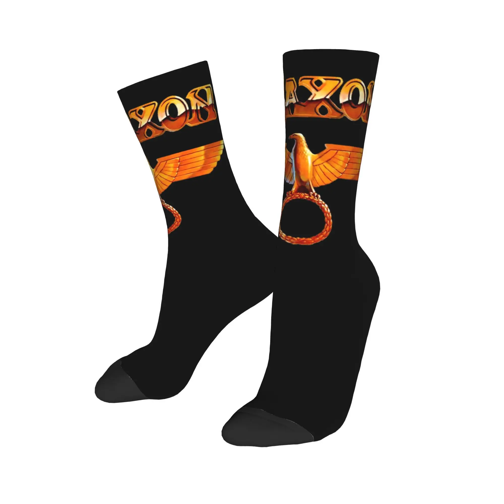 

Men Women Saxon Band Rock Album Socks Sweat Absorbing Fashion Socks Best Gift