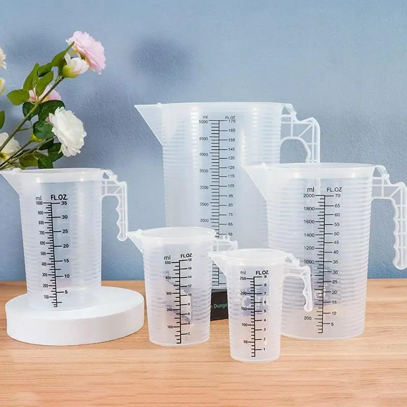 500-5000ml Thickened Plastic Measuring Cup With Scale Food Grade Measuring Cup Experimental Measuring Cup Beaker Cup