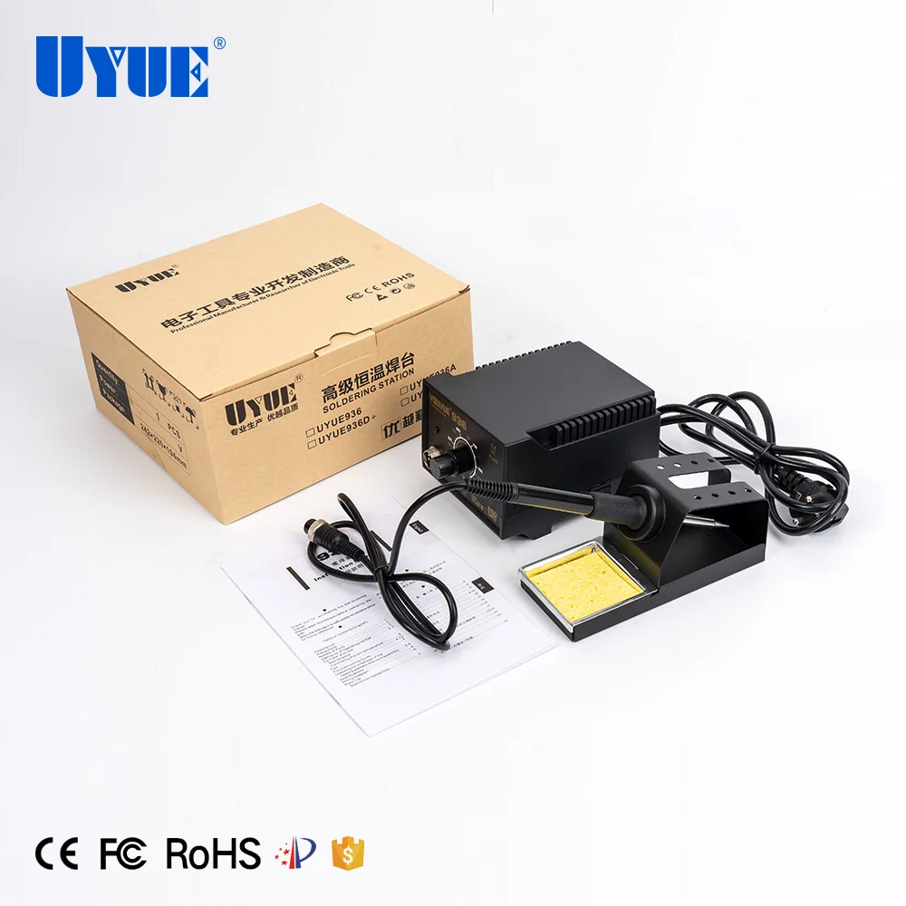 60W Electronic Soldering Iron Set SMD Soldering Station With Iron Rack Frame UYUE 936 Constant Temperature 200-480℃