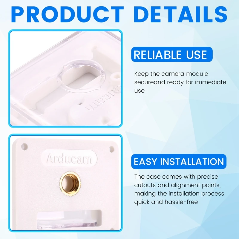JABS For Rpi Camera Module Case For Rpi Camera V1/V2 Arducam 16MP/64MP IMX219 Camera Board Housing Case