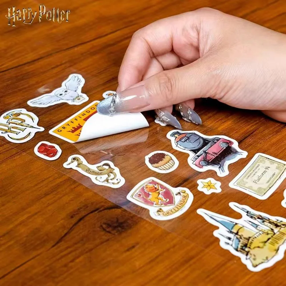 Genuine Harry Potter Ticket Holder Sticker Hogwarts House Serie Waterproof Stickers For Stationery Water Mug Decor Toys Gifts