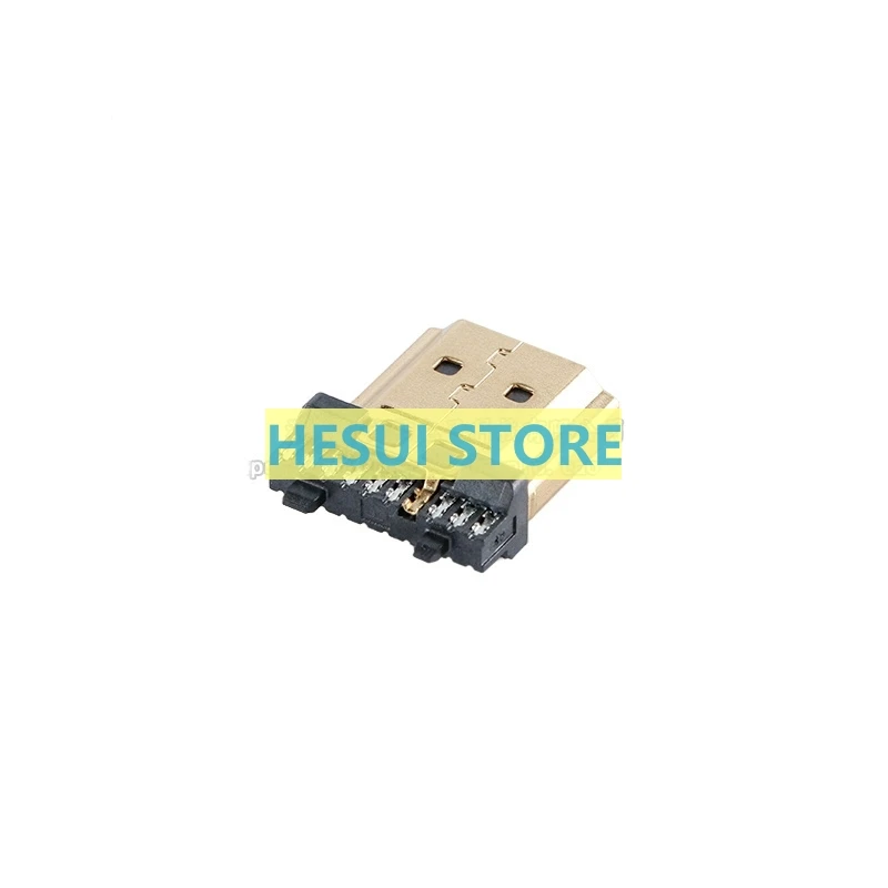 1/5PCS HDMI Male hard A 19PIN soldered Multimedia HD Display Transmission Interface Connector Plug - gold plated