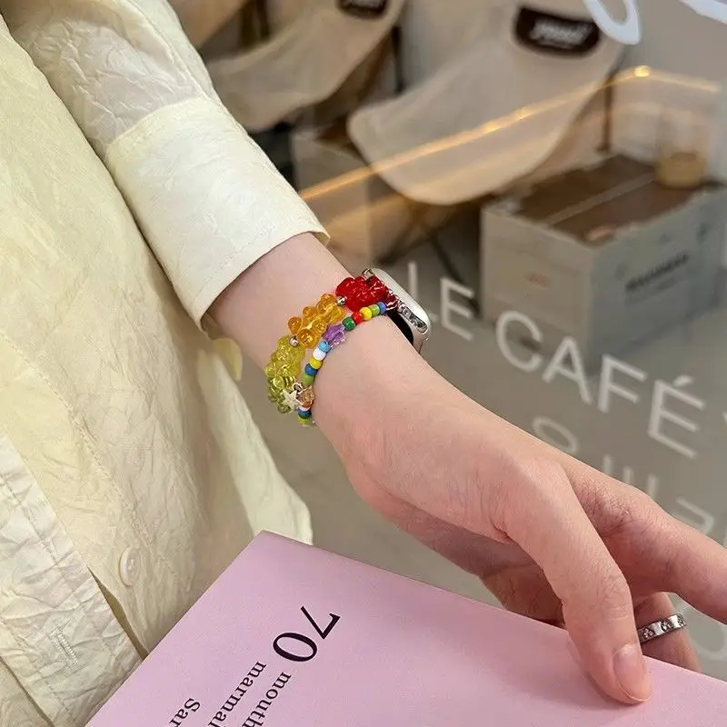 Bear gummy bead compatible with 38/40/41/42/44/45/46/49mm compatible with Apple Watch strap Ultra/Se10/9/8/7/6/5/4/3/2/1 - view 4