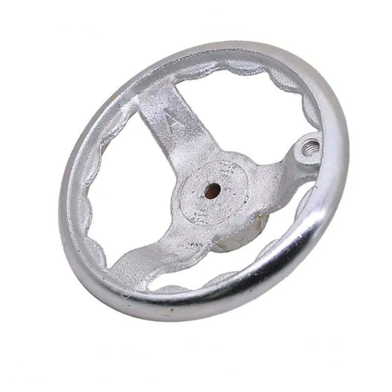 1pcs Iron Handwheel 3/4/5/6 Inch Chrome Plated Mechanical Handwheel  for Milling Machine Grinders Lathe Industrial Tools