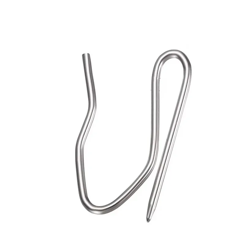2.4cm Metal Pleat Hooks 73 pcs, S-Curve Shape Design, Sharp Pointed Tip, for Home Window Drapery, Multipurpose