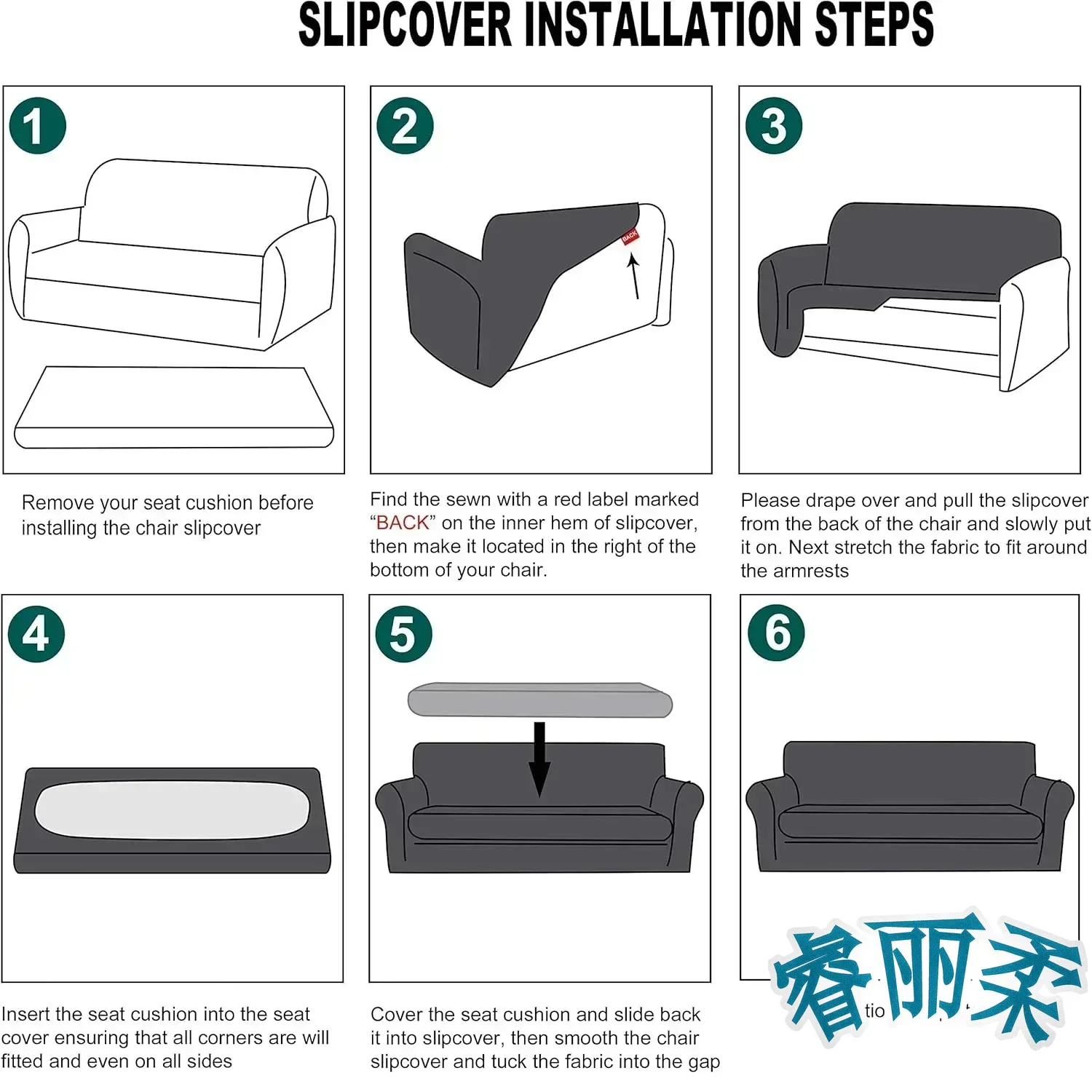 Stretch Sofa Slipcover 1/2/3 Seater Separate Cushion Couch Cover Washable Printed Sofa Furniture Cover For Living Room Removable