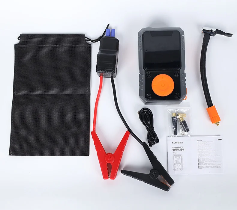 2026 New High-Start Car Air Compressor, Smart Digital Display Wireless Tire Inflator, Car  Jump Starter Emergency All-in-One.