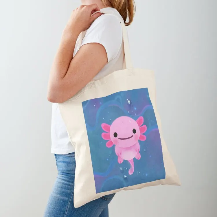 

Lucy Axolotl Tote Bag custom tote bag foldable reusable bag bags luxury women eco pack