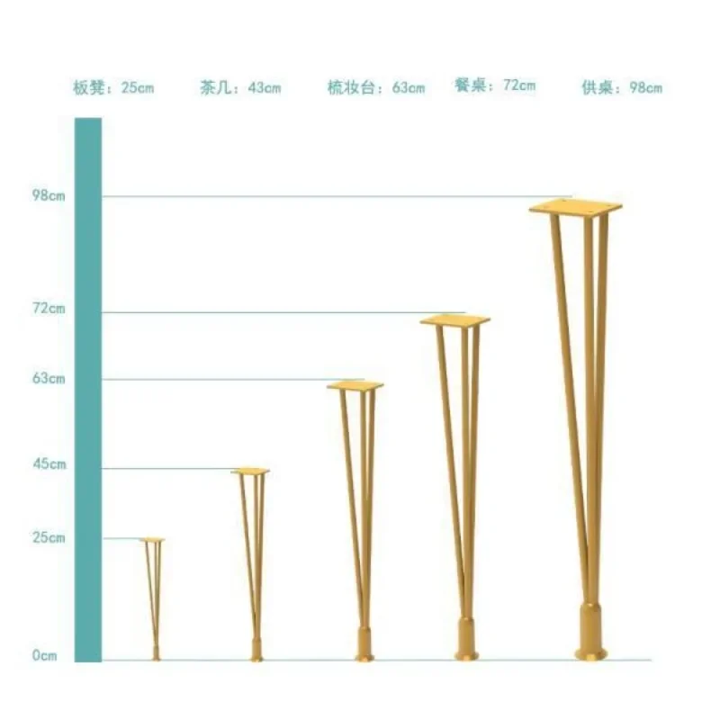 Dresser wrought iron table foot bar leg meal household desk coffee  leg bracket spot support leg table
