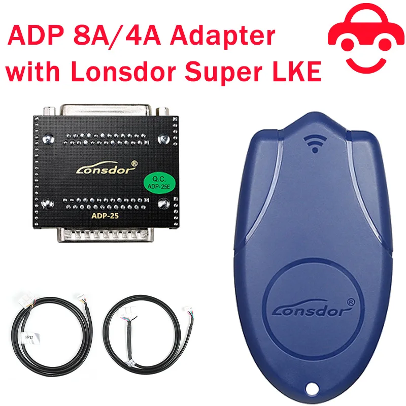 

Lonsdor Super ADP-25 8A/4A Adapter Plus Lonsdor LKE Smart Key Emulator 5 in 1 Work With Lonsdor K518ISE K518S K518pro