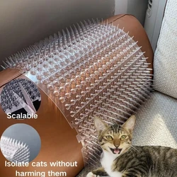 With Prickle Strips Spikes Straps Keep Cat Dog Away Digging Climbing Pet Supply Pad Anti-Cat Dog Mat Protect Plant