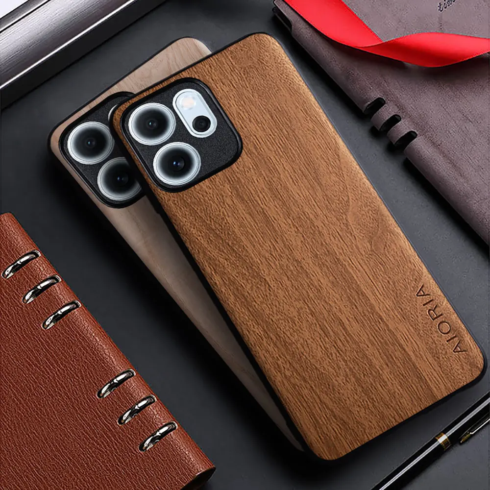 Hülle für Oppo Reno 14 Pro 13 12 11 F Pro Funda Bambus-Holzmuster Rückseite für Oppo Reno14 F Reno13 Reno12 Reno11 F Pro Hülle