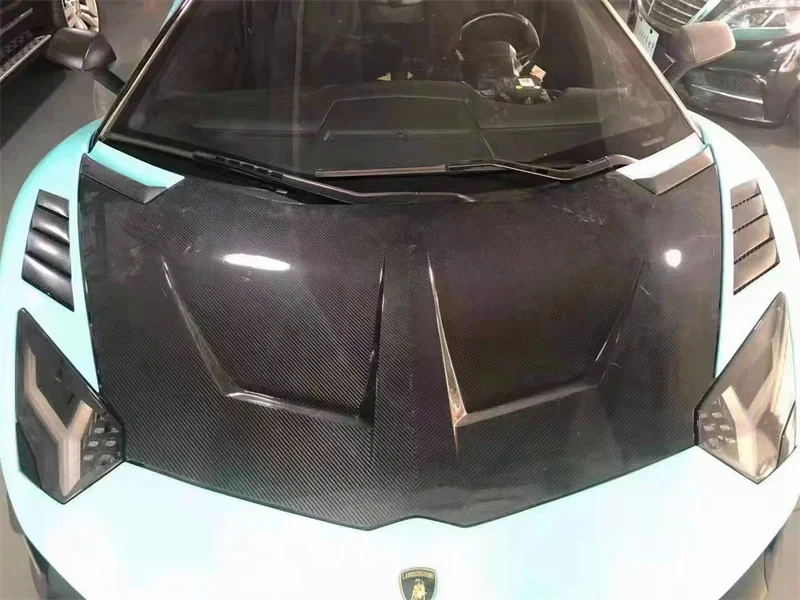 forLamborghini Aventador LP700 LP720 LP750 Upgrade 1016 Style Engine Hood Carbon Fiber Engine Hood Body Kit