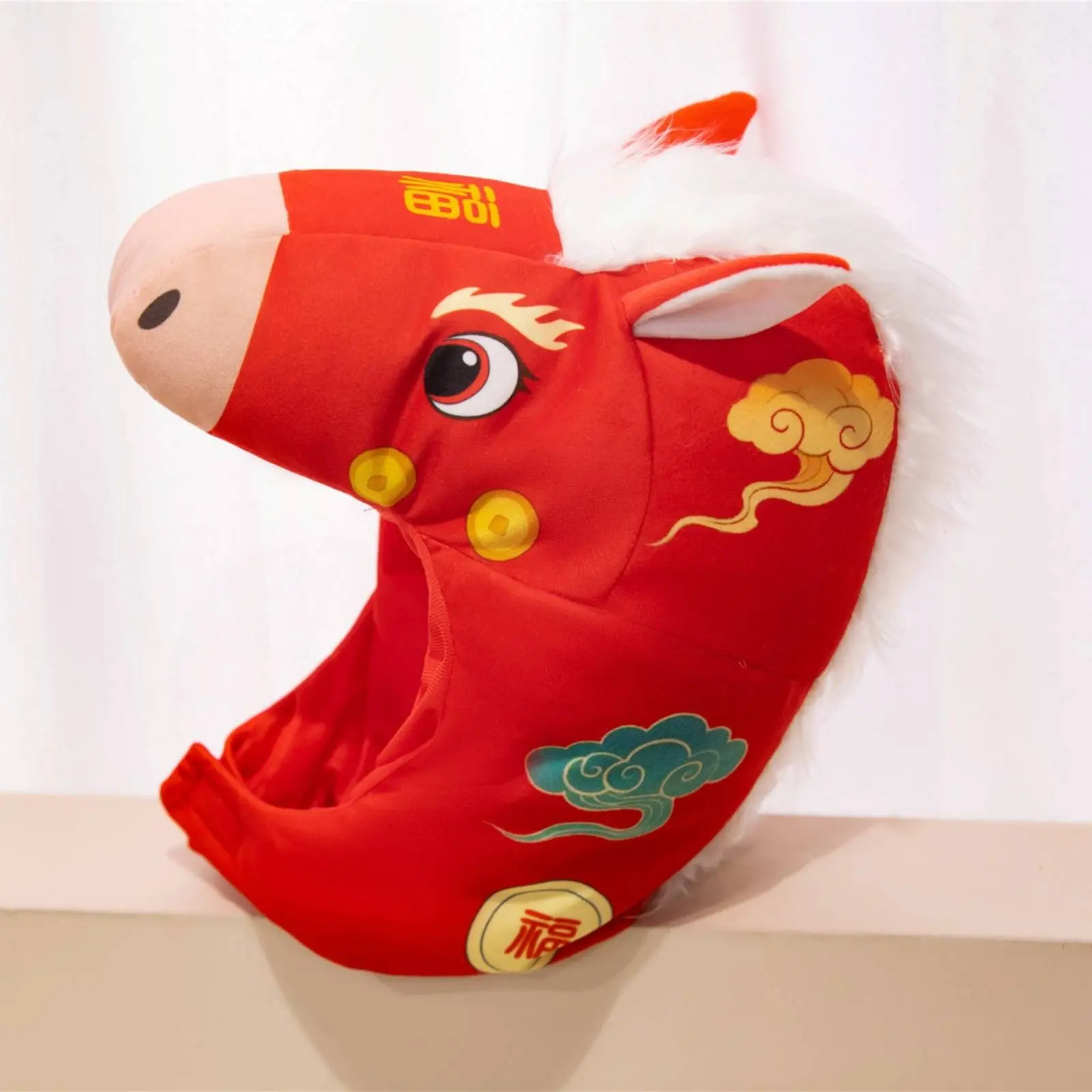 Sombrero suave con forma de cabeza de caballo, disfraz de criatura, relleno de algodón PP, accesorio novedoso para la cabeza, ajuste cómodo para adolescentes