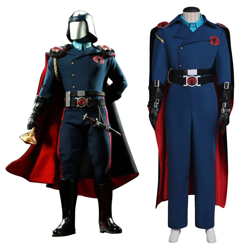 G.I. Joe The Rise of Cobra Cosplay  Commander Male Suit Adult Halloween Carnival Outfits