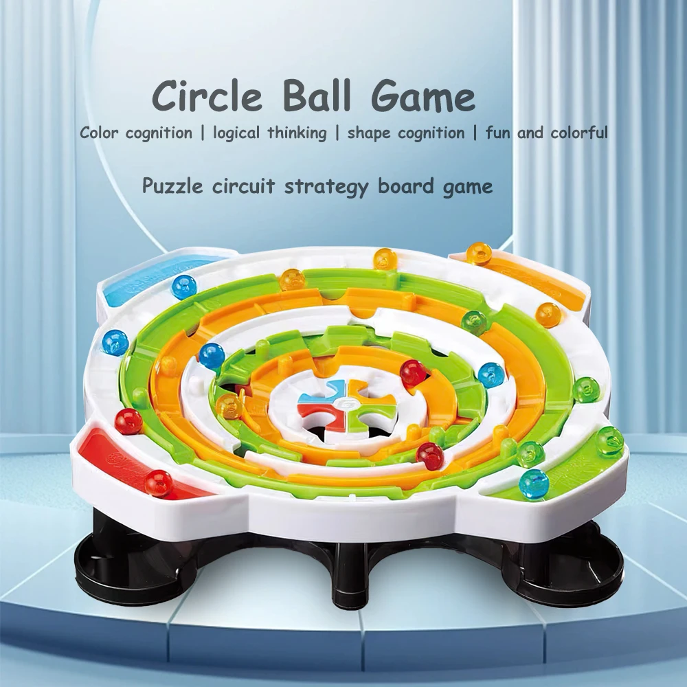 Round Ball Games Parent-child Interactive Puzzle Line Strategy Board Logical Thinking Training Toys For Children\'s Birthday Gift