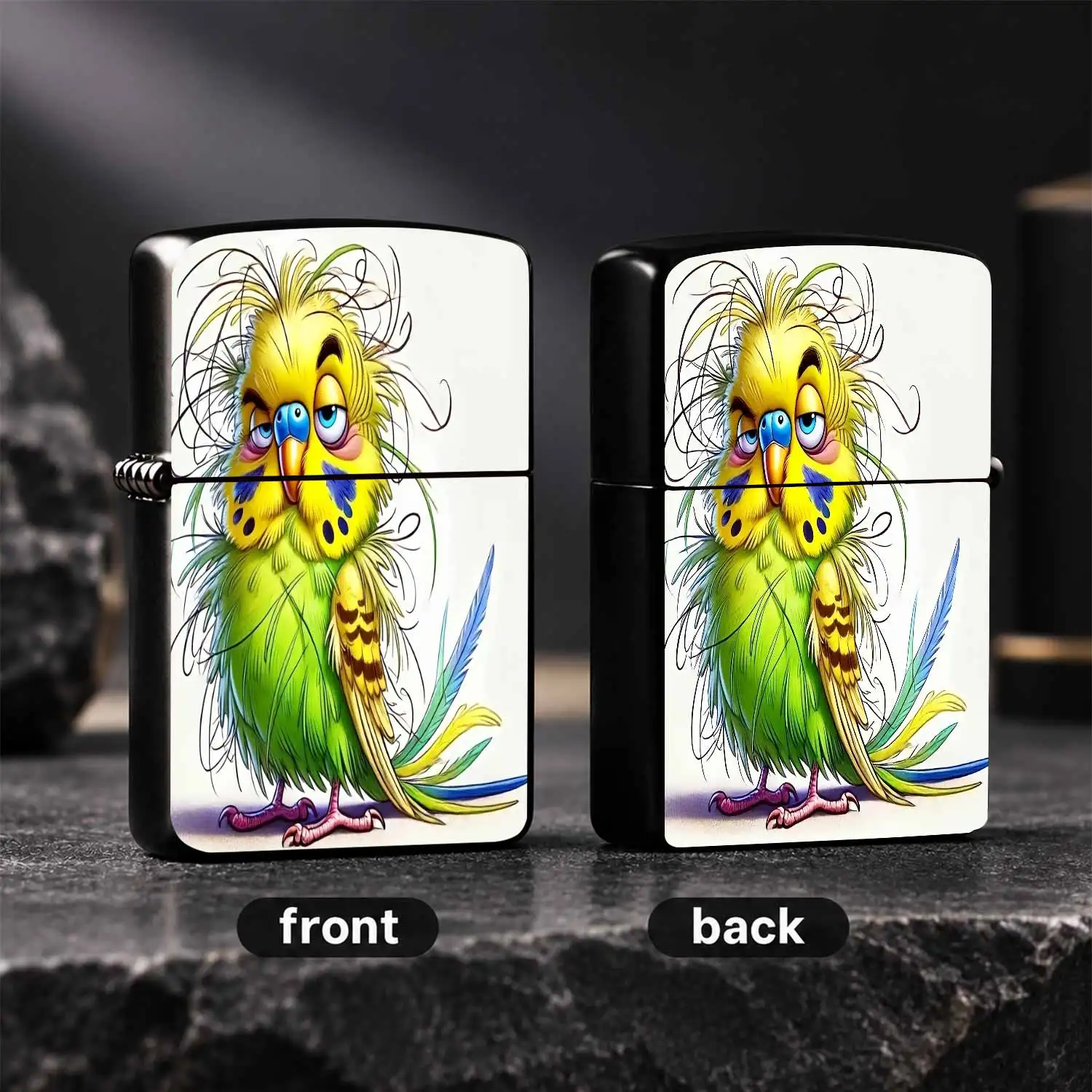 Cartoon Parrot Lighter Funny Shaggy Bird Pattern Portable Igniter Multi-scenario Practical Daily Use Cute Creative Decorative Handy Item Unique Exquisite Gift For Friends Family  A Humorous And Interesting Lighter
