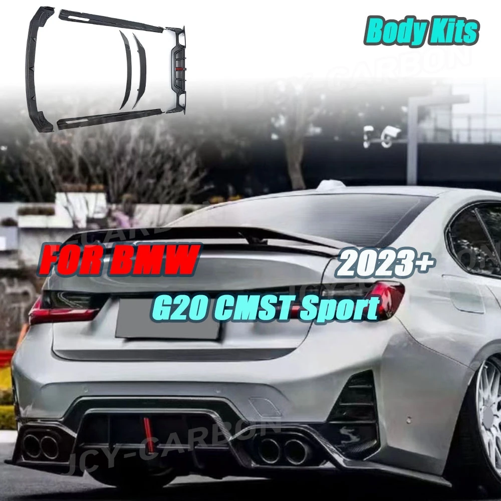 

Dry Carbon Fiber For BMW G20 CMST Sport 2023+ Car Bodykits Front Bumper Lip Rear Diffuser Side Skirts Rocker Panels Body Kit FRP