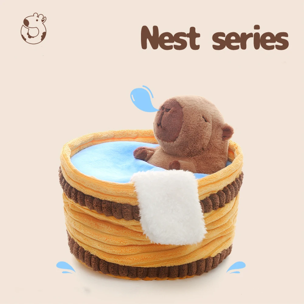 

Милые плюшевые игрушки с изображением капибары, замачиваемые капибары, плюшевые милые игрушки для девочек, забавные украшения, подарки на день рождения, декоративные куклы для комнаты