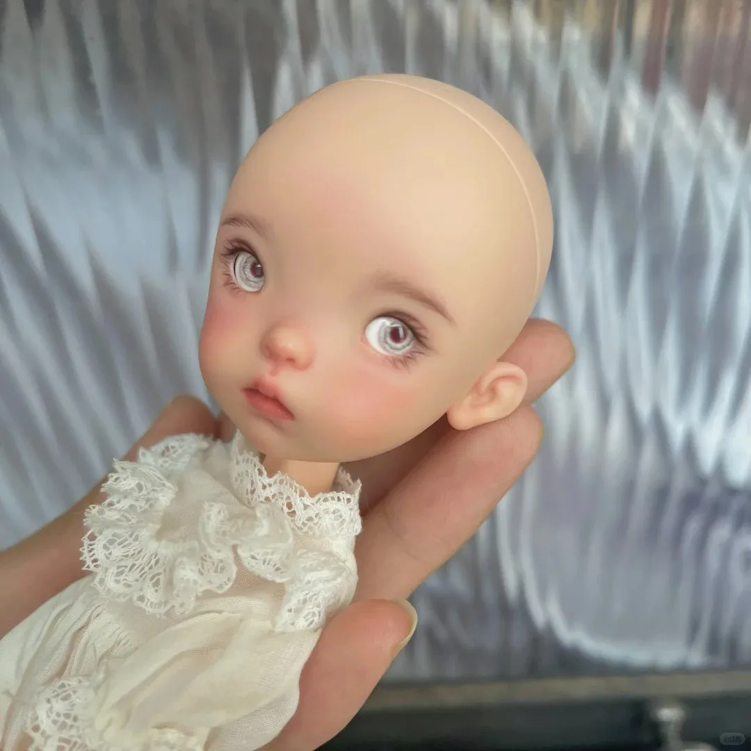 2025 New 1/6 landoudou 25cm BJD Resin Doll landoudou Divine Maiden Big Head Fashion Girl with Smile Spot Makeup - Datou Rourou